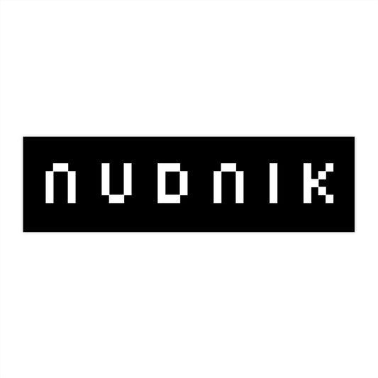 NUDNIK Black Bumper Sticker